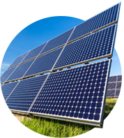 Solar energy can be used for photovoltaic power (eg. a solar cells).
