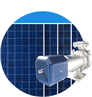 Solar energy can be used for potable water or Irrigation (e.g. solar water pumps).